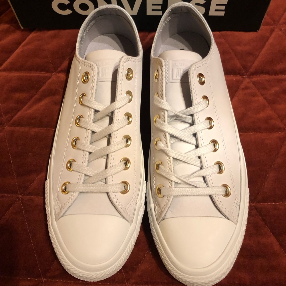 Converse CTAS OX Pure Platinum Leather Unisex
